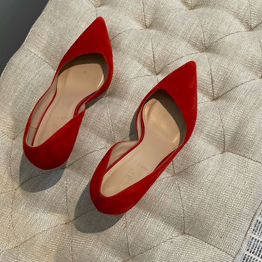 J. Crew Red Heels